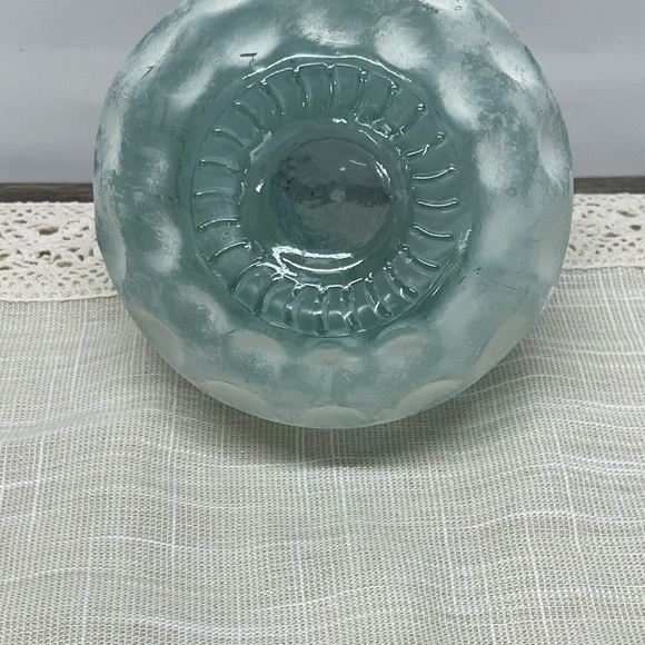 Vidrios San Miguel 100% Recycled Glass Vases Frosted Thumbprint Bulbous Spain - Picture 4 of 6